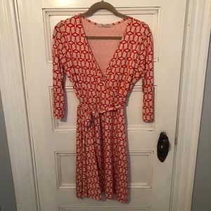 Flattering wrap dress